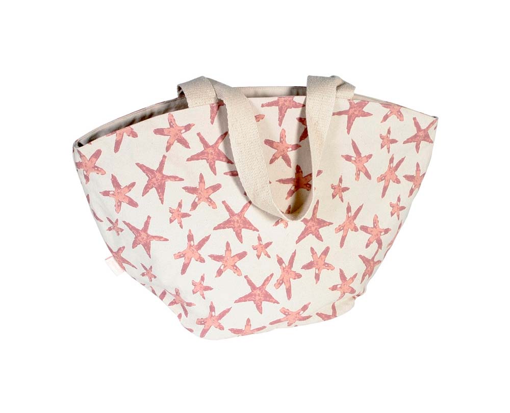 BOLSO LONA OVAL ESTRELLA MAR ROSA MALUCA