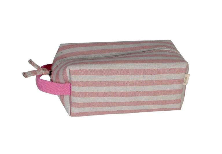 NECESER LONA CON RAYAS ROSA MALUCA